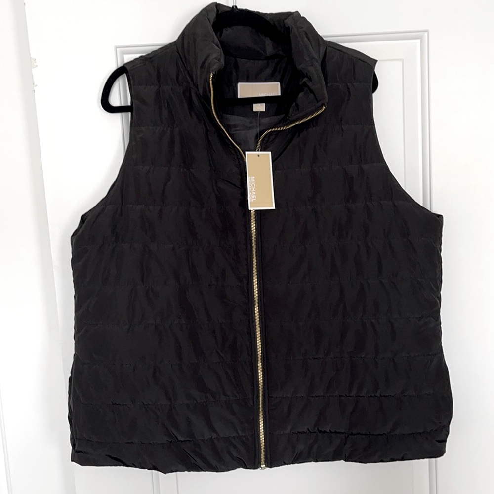 Micheal Kors black Puff Vest Jacket